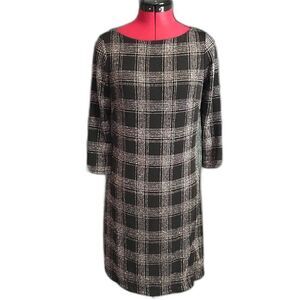 Vince Camuto Dress Women’s Size 6 Black Metallic Shimmer 3/4 Sleeve Sheath